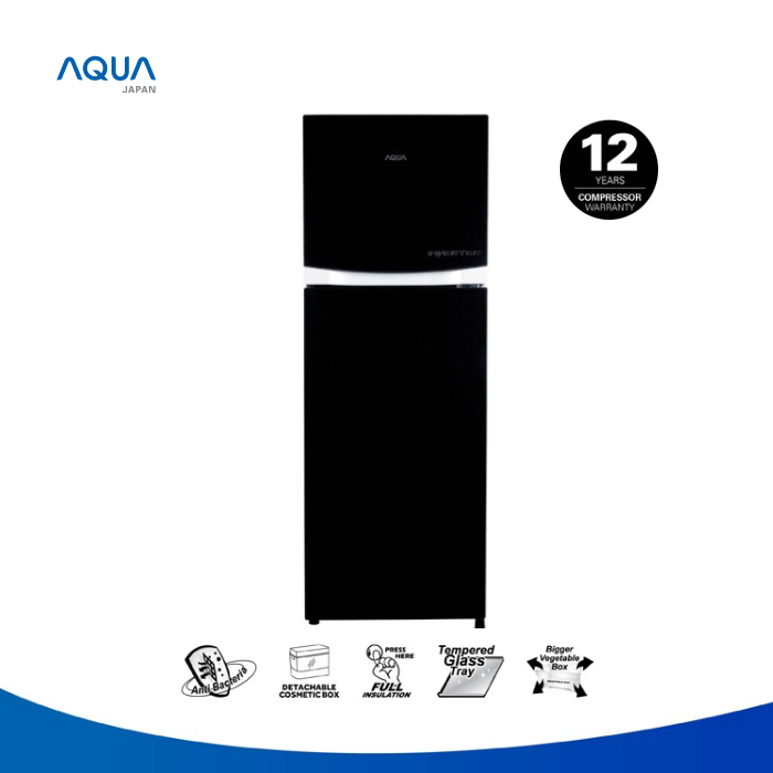 Aqua Kulkas Two Doors 220 Liter - AQR-D275 | AQR-D275R